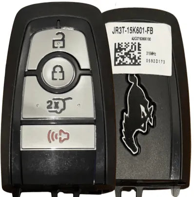 4 Button Ford Mustang Proximity Smart Key w/ Black Logo M3N-A2C931423 / 164-R8319 (OEM NEW) - Southeastern Keys